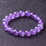 Lavender Purple Amethyst Quartz Round Beads Bracelet 8mm 10mm 12mm
