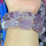 Faceted Natural Lemon Amethyst Rose Quartz Beads 15''