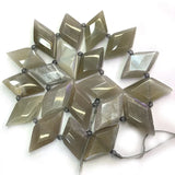 Lemon Quartz Moonstone Sunstone Stone Beads 15'' Rhombus Square DIY Loose Beads