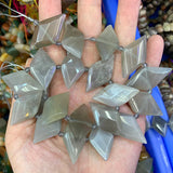 Lemon Quartz Moonstone Sunstone Stone Beads 15'' Square DIY Loose Beads
