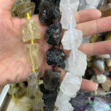 Lemon Smoky Rock Quartz Beads 15'' Olive DIY Jewelry Making Bracelet