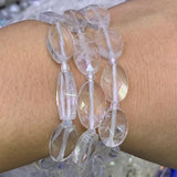 Natural Lemon Quartz Rock Quartz Beads 15'' Faceted Oval DIY Beads