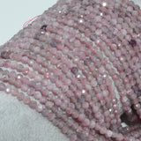 Natural Lepidolite Faceted Round Beads 4mm