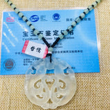 Liaoning Xiuyan Jade Dragon Pendant Necklace Men Women Sweater Chain