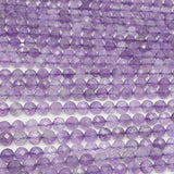 Natural Amethyst Faceted Round Beads 7.5-7.8mm