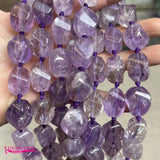 Natural Light Amethysts Crystal Spacer Beads 15x20mm DIY Jewelry Making