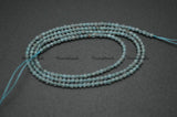 Natural Apatite Diamond-Cut Faceted 2mm Round Loose Beads