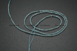 Natural Apatite Diamond-Cut Faceted 2mm Round Loose Beads