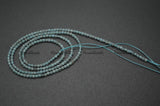 Natural Apatite Diamond-Cut Faceted 2mm Round Loose Beads