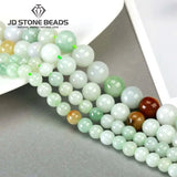 Light Green Emerald Jadeite Beads Round Loose Spacer Jade Bead