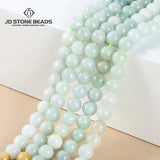 Light Green Emerald Jadeite Beads Round Loose Spacer Jade Bead