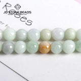 Light Green Emerald Jadeite Beads Round Loose Spacer Jade Bead