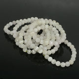 Natural Light Green Spodumene Round Beads Bracelets 8.2mm-8.5mm