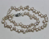 Light Purple Freshwater Pearl Necklace Baroque 6-7mm