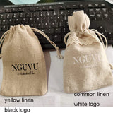Linen Jute Drawstring Bags 8x10cm Pack of 50