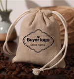 Linen Jute Drawstring Bags 8x10cm Pack of 50