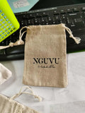 Linen Jute Drawstring Bags 8x10cm Pack of 50