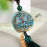 Red Sandalwood Bracelet with Fish & Insect Charm - DIY Wood Jewelry