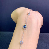 Natural London Bracelet Gem Crystal Adjustable Length