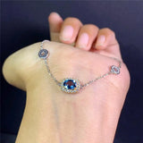 Natural London Bracelet Gem Crystal Adjustable Length