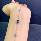 Natural London Bracelet Gem Crystal Adjustable Length
