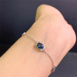 Natural London Bracelet Gem Crystal Adjustable Length