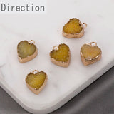 Natural Love Crystal Rough Stone Package Phnom Pendant DIY Bracelet Necklace