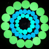 Luminous Fluorite Bracelet Glowing Beads Fluorescent Stone Charm Jewelry