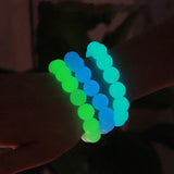 Luminous Fluorite Bracelet Glowing Beads Fluorescent Stone Charm Jewelry