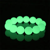 Luminous Fluorite Bracelet Glowing Beads Fluorescent Stone Charm Jewelry