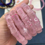 Madagascar Pink Crystal Bracelet Gem Jewelry for Men Women