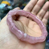 Madagascar Pink Crystal Bracelet Gem Jewelry for Men Women