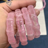 Madagascar Pink Crystal Bracelet Gem Jewelry for Men Women
