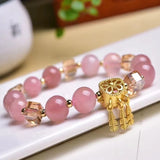 Madagascar Rose Quartz Stone Bracelet