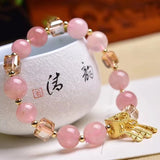 Madagascar Rose Quartz Stone Bracelet