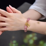 Madagascar Rose Quartz Stone Bracelet