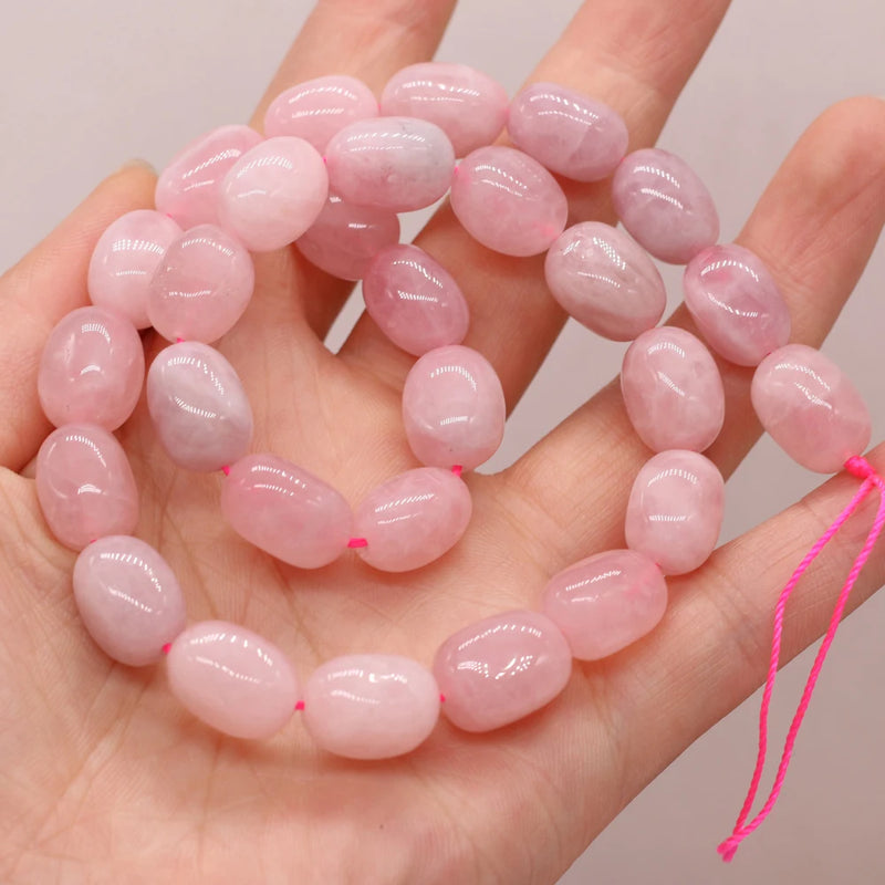 Madagascar Rose Quartz Irregular Beads 10-12mm DIY Jewelry Making