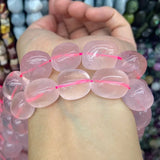 Madagascar Rose Quartz Beads 15'' Freeform Potato DIY Loose Beads