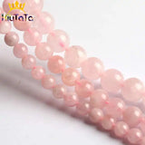 Madagascar Rose Quartz Stone Beads 15'' 6/8/10mm