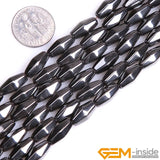 Magnetic Hematite Bicone Beads 15" Strand DIY Jewelry Men Women