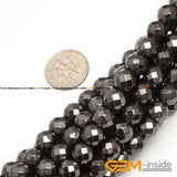 Faceted Round Hematite Beads 3mm-12mm 15 inch Strand DIY Jewelry Making