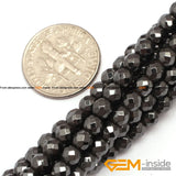 Faceted Round Hematite Beads 3mm-12mm 15 inch Strand DIY Jewelry Making