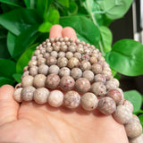 Maifan Jaspers Stone Beads 4-10mm Round Spacer Beads 15''