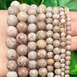 Maifan Jaspers Stone Beads 4-10mm Round Spacer Beads 15''