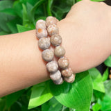 Maifan Jaspers Stone Beads 4-10mm Round Spacer Beads 15''