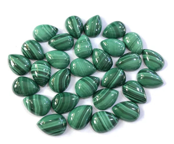 Natural Malachite 10x14mm Tear Drop Gemstone 10pcs/Lot Pear Shape Loose Beads