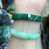 Malachite Bracelet 10x10mm Gem Jewelry for Women Men Gift