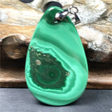 Malachite Chrysocolla Pendant Green Crystal Jewelry For Men Women