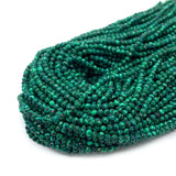 Malachite Faceted Round Beads 2mm/3mm/4mm Charm Jewelry DIY