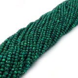 Malachite Faceted Round Beads 2mm/3mm/4mm Charm Jewelry DIY